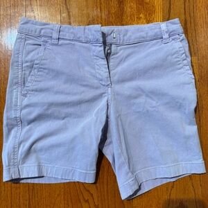 J. Crew Women's Light Purple Flat Front Shorts